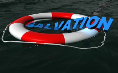 Salvation on sea clipart