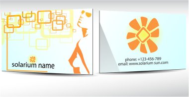 Solarium card clipart