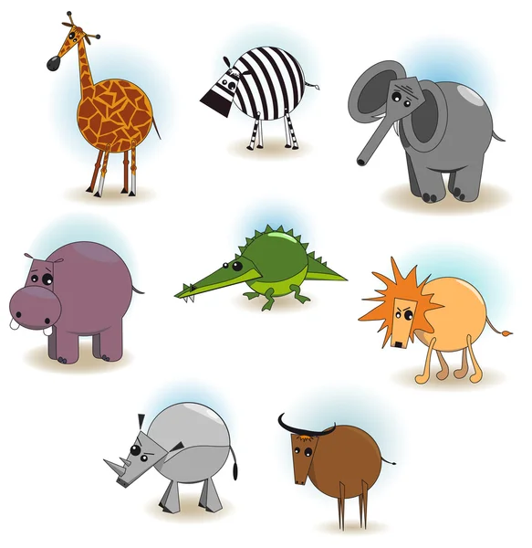 Animales animados — Archivo Imágenes Vectoriales