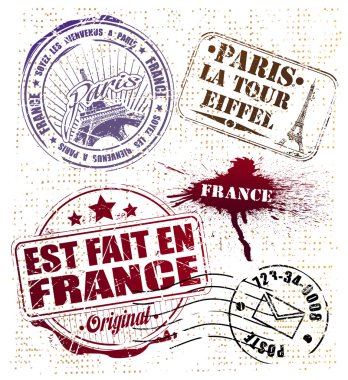 PARIS STAMP clipart