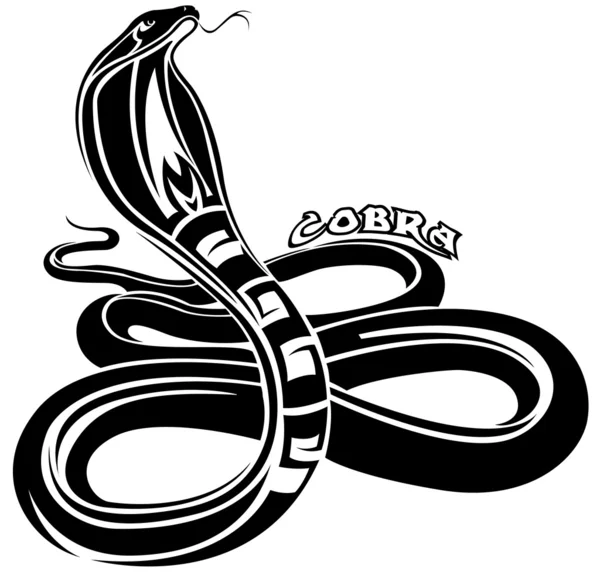 Cobra Tribal — Stockvector