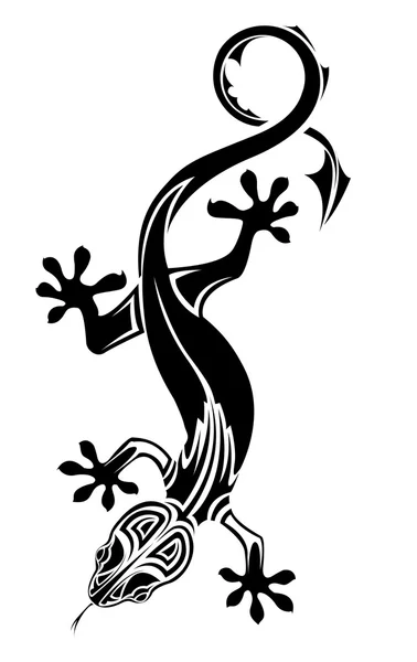 蜥蜴纹身 — 图库矢量图片