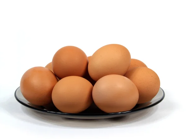 卵の白のプレート ロイヤリティフリーのストック写真