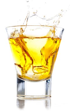 Whiskey splash clipart