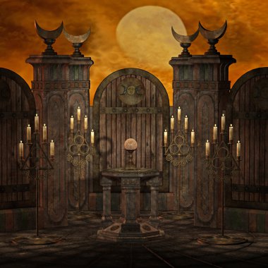 Spooky altar