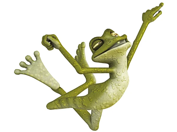 Żaba skoki — Zdjęcie stockowe