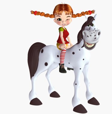 Pippi longstocking clipart