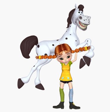 Pippi longstocking clipart