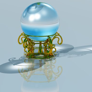 Magic crystal ball clipart