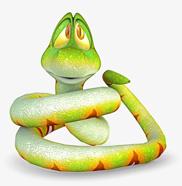 Toon змія — стокове фото