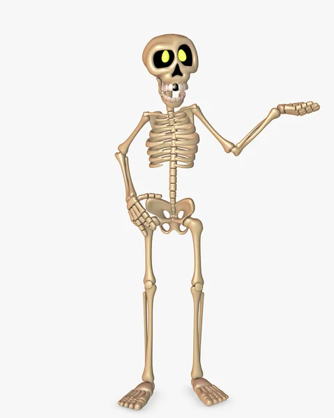 Toon skelet — Stockfoto