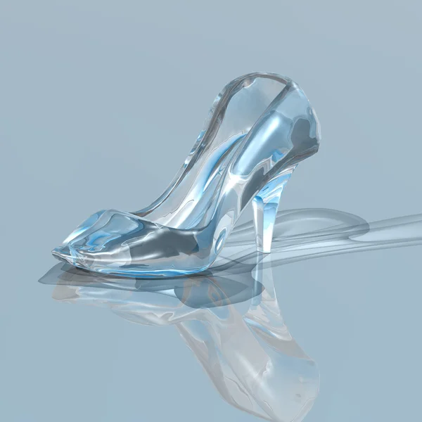 Donna pantofola di vetro — Foto Stock