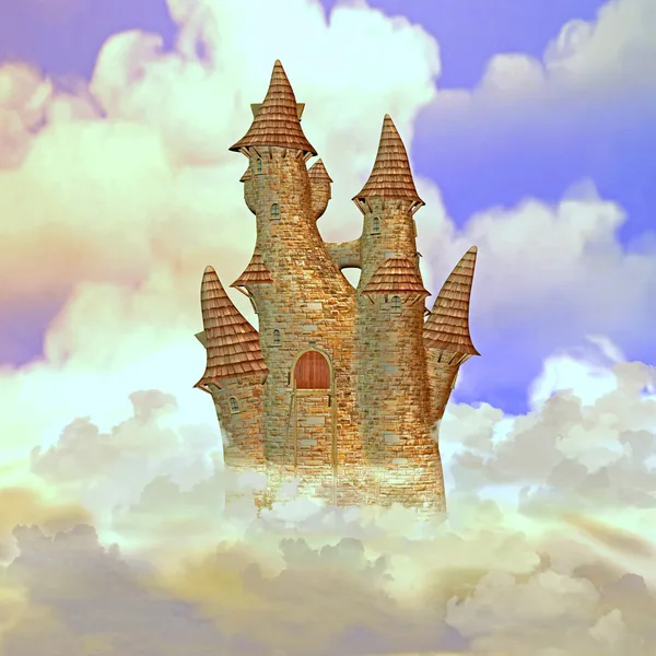 Замок в небе — стоковое фото