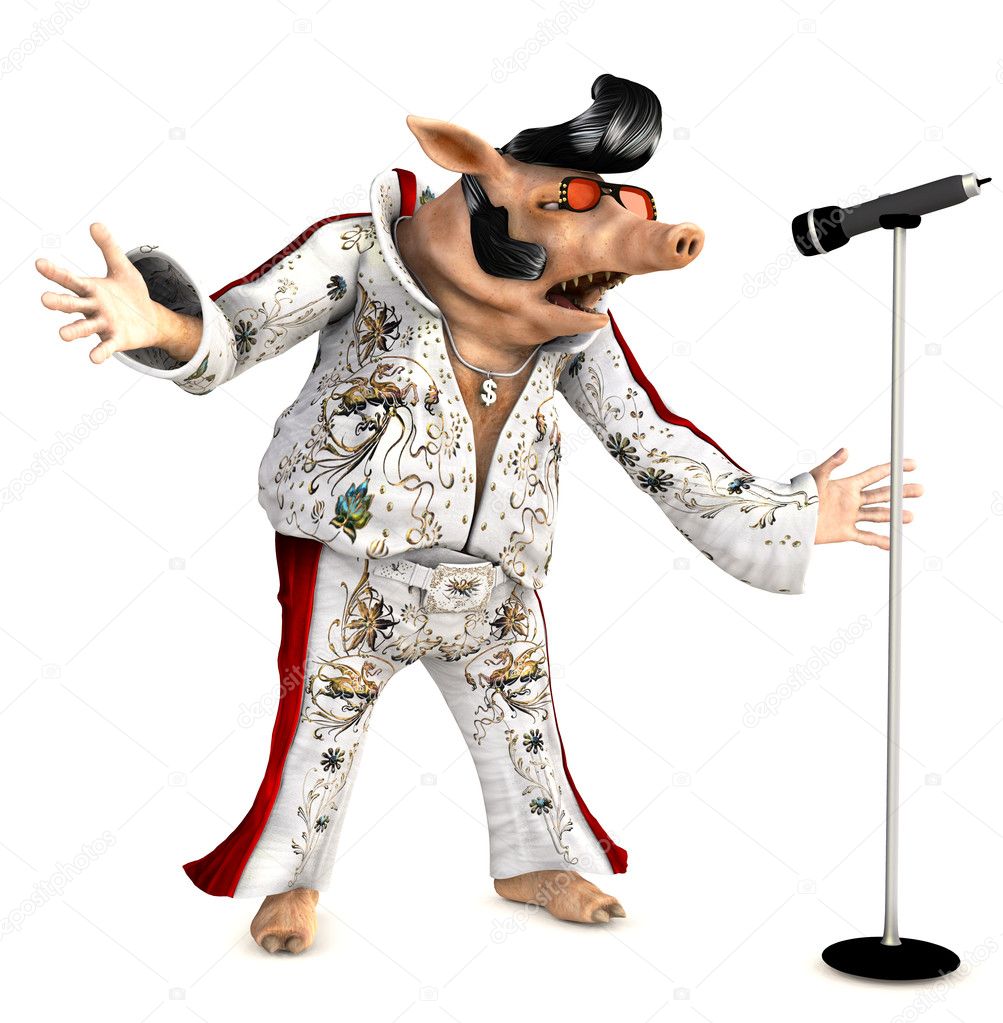 Singer toon pig