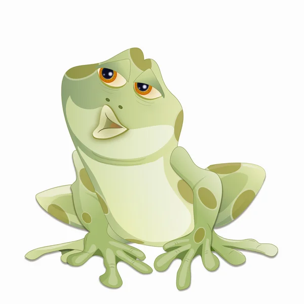 可爱的青蛙 — 图库矢量图片