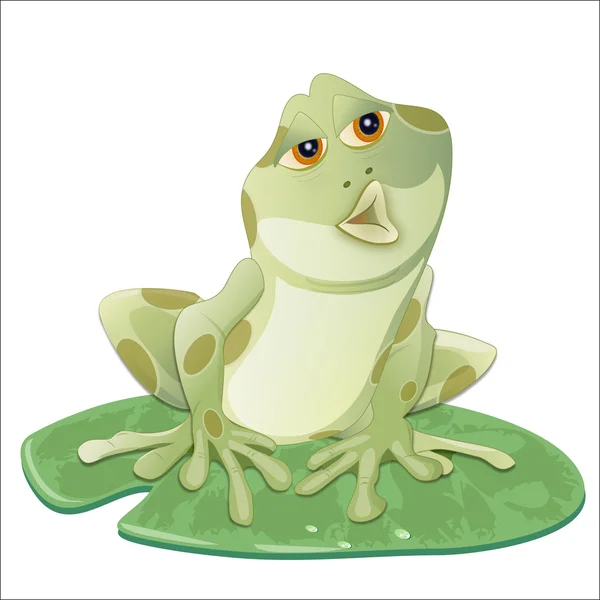 Jolie grenouille — Image vectorielle