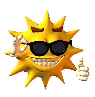 Toon sun clipart