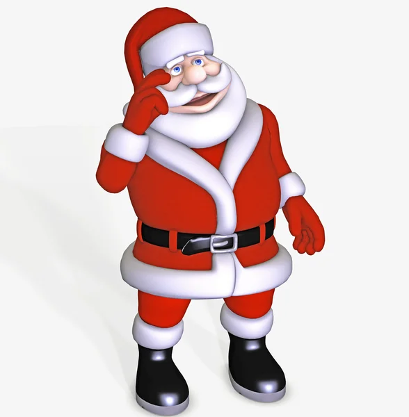 Weihnachtsmann denken — Stockfoto