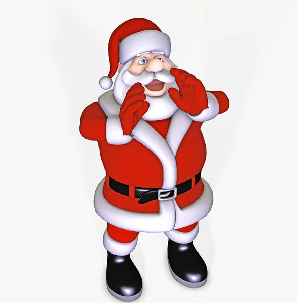 Weinender Weihnachtsmann — Stockfoto
