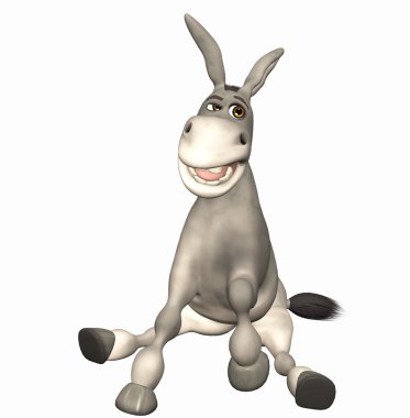 Funny Donkey clipart