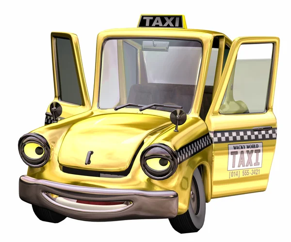 Toon taxi — Stock Photo, Image