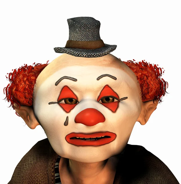Sad clown — Stock Photo, Image
