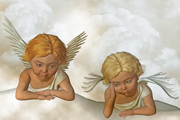 Два ангела-хранителя — стоковое фото
