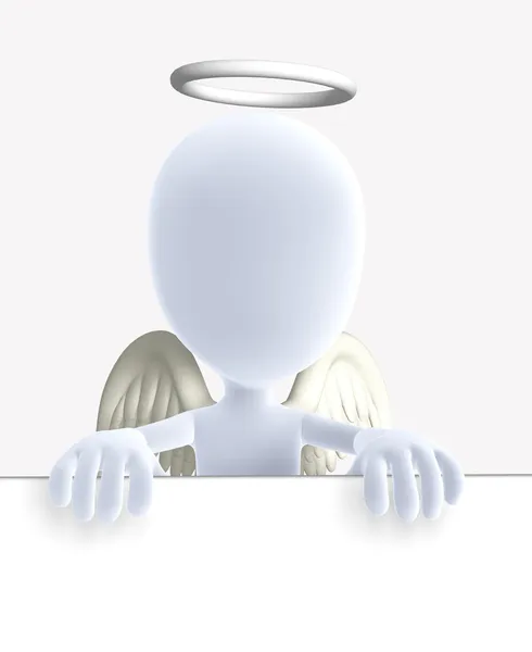 3D şekil melek — Stok fotoğraf
