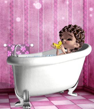 Bathing time clipart