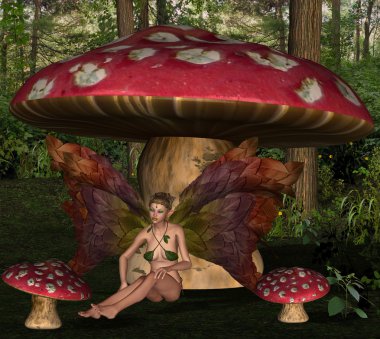 Young fairy clipart