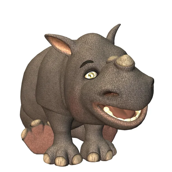 Fumetto rinoceronte — Foto Stock