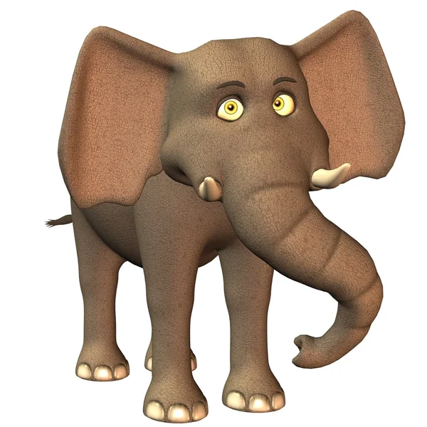 Schattig toon olifant — Stockfoto
