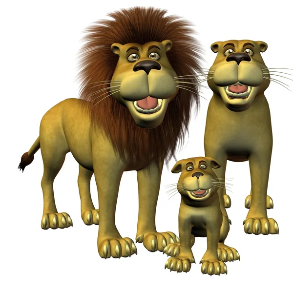 Toon lions — Stock Photo, Image