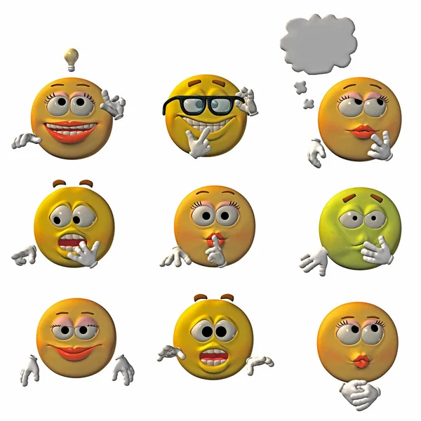 Emoticones - emoticonos — Foto de Stock