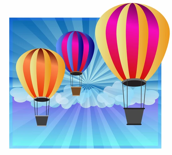 stock vector Hot air balloon