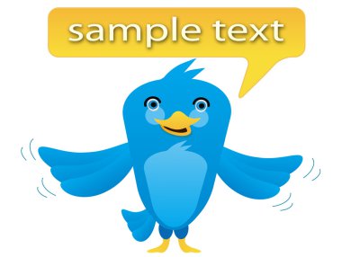 Blue bird clipart