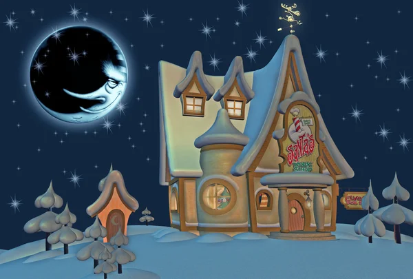 Santa's Home — Zdjęcie stockowe