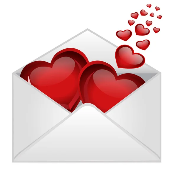 Aşk mektubu — Stok Vektör