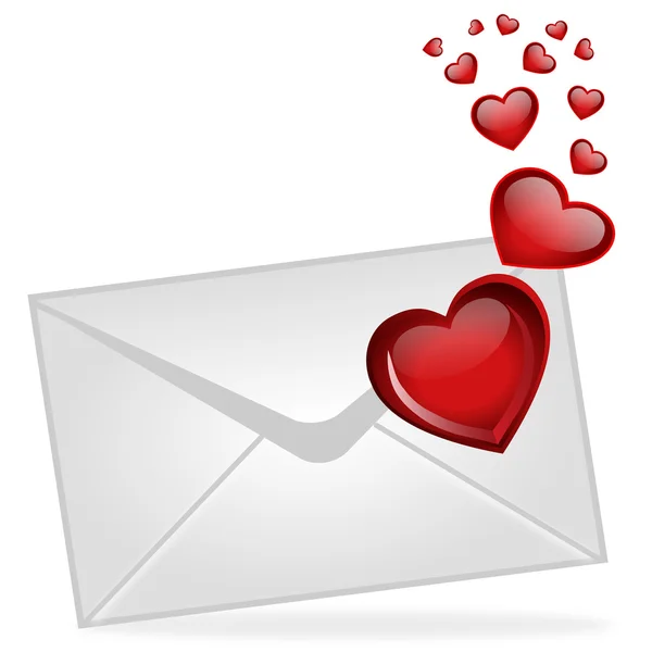Liefdesbrief — Stockvector