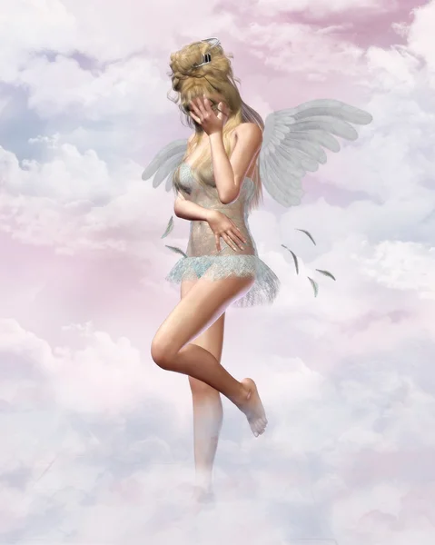 Angel in heaven — Stock Photo, Image