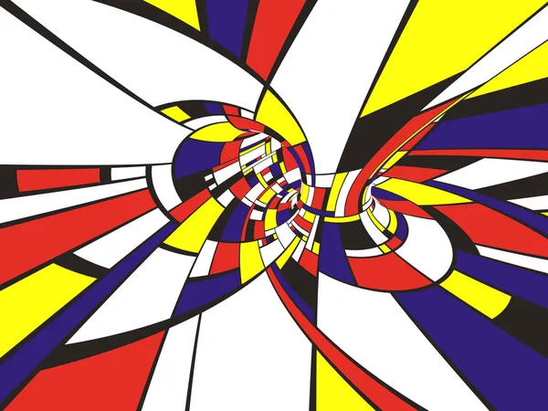 Abstrakt Piet Mondrian Stil Bild Produceras Med Och Programvara — Stockfoto