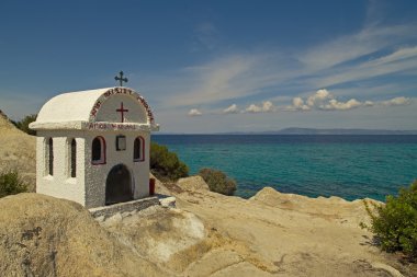 Coast near Sarti on Chalkidiki, Greece.