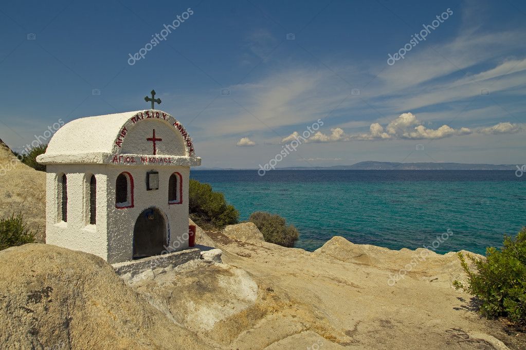 Coast near Sarti on Chalkidiki, Greece. — Stock Photo © jnmayer #4973765