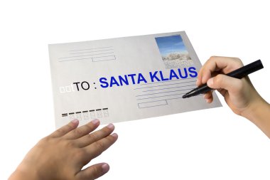 Send letter to Santa clipart