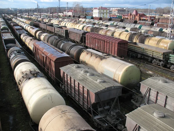 Järnvägsvagnar — Stockfoto