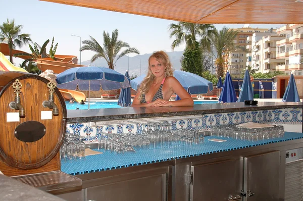 酒吧在土耳其酒店的机架 — 图库照片