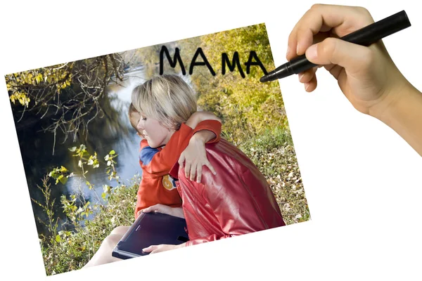 Κάρτα για τη μητέρα — Φωτογραφία Αρχείου