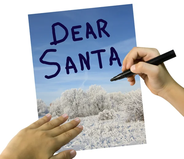 List do santa Claus — Zdjęcie stockowe