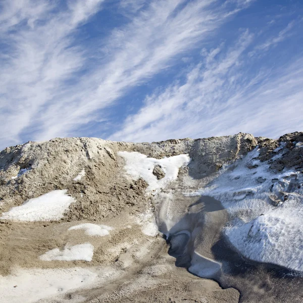Snow cliff — Stock Photo, Image