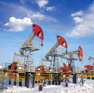 Oil field clipart